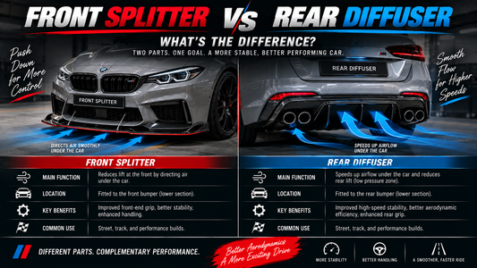Front Splitter vs Rear Diffuser: What's the Difference?