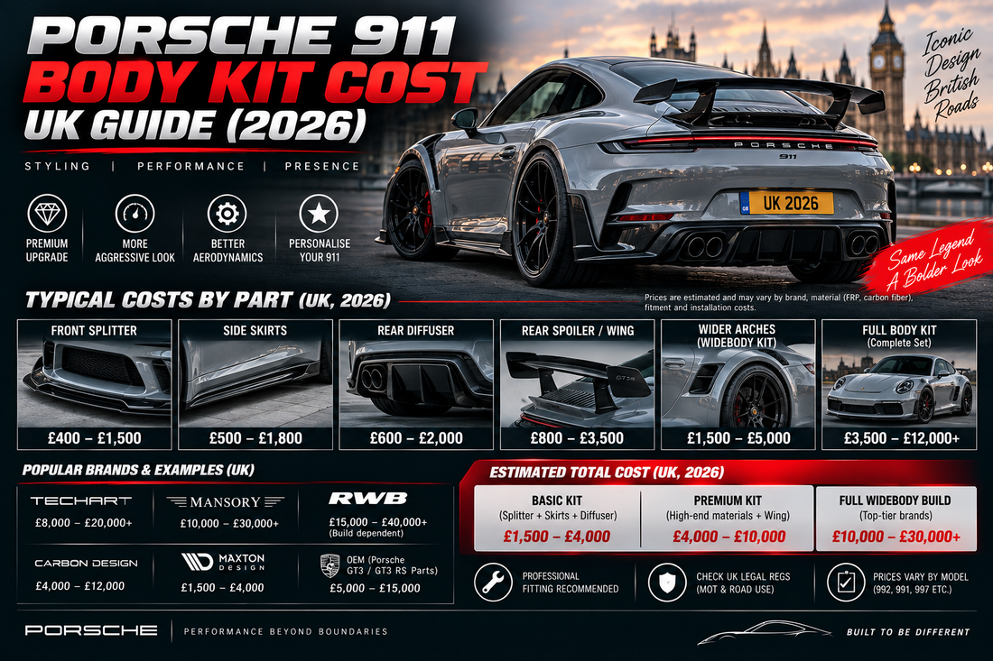 Porsche 911 Body Kit Cost UK Guide (2026)