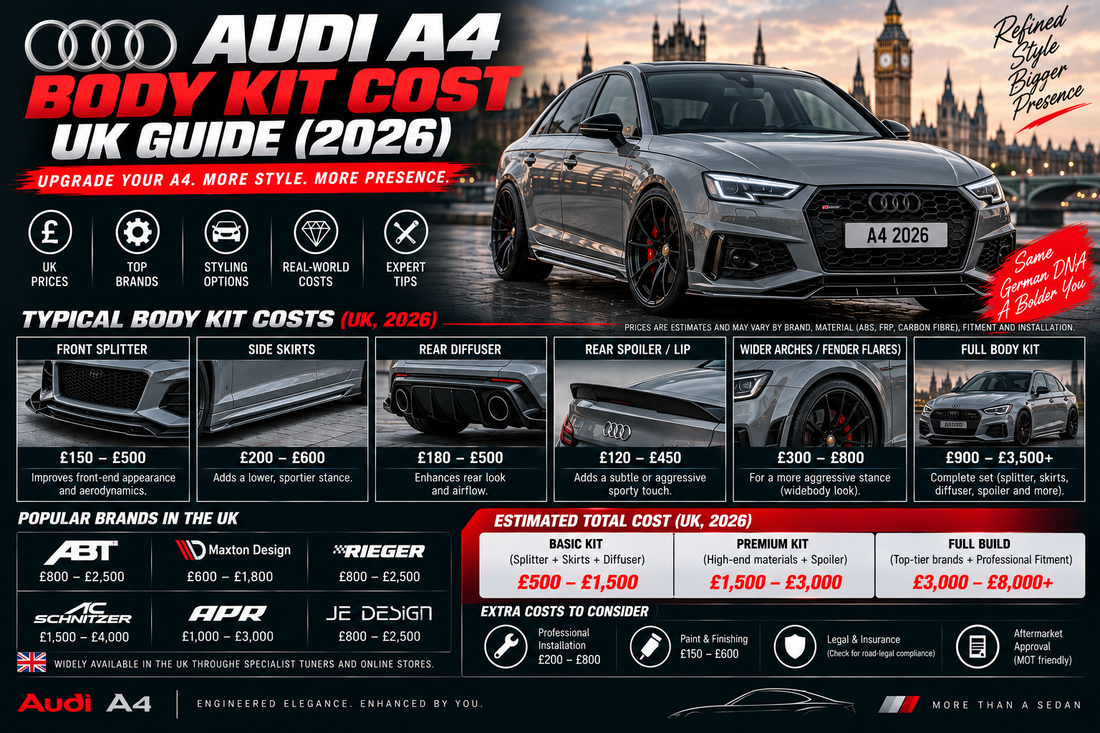 Audi A4 Body Kit Cost UK Guide (2026)