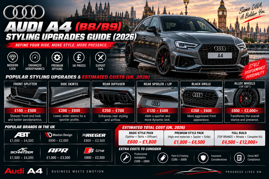 Best Audi A4 (B8/B9) Styling Upgrades Guide (2026)