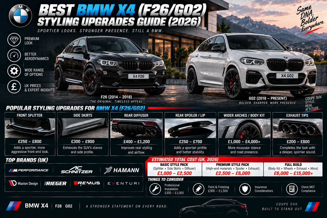 Best BMW X4 (F26/G02) Styling Upgrades Guide (2026)