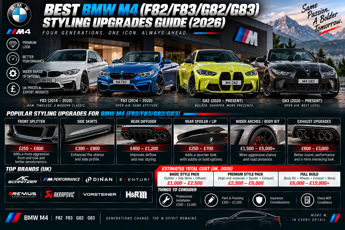 Best BMW M4 (F82/F83/G82/G83) Styling Upgrades Guide (2026)