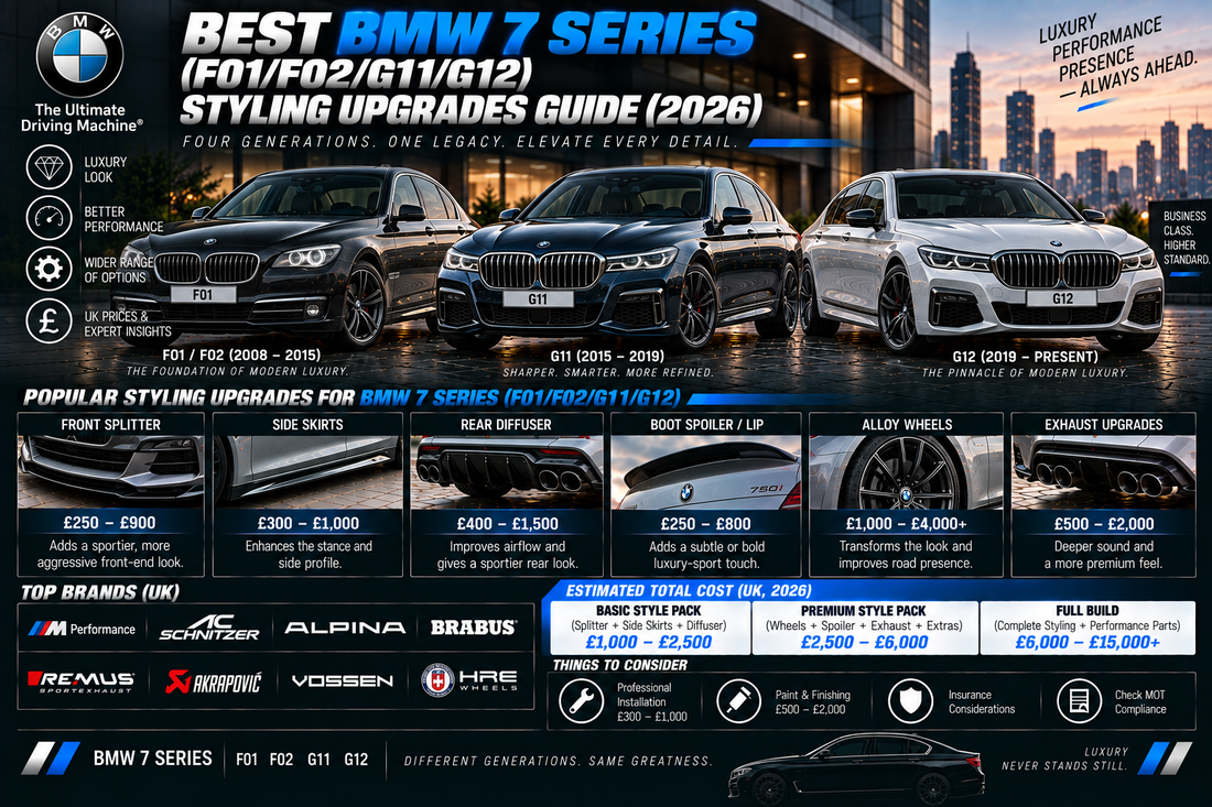 Best BMW 7 Series (F01/F02/G11/G12) Styling Upgrades Guide (2026)