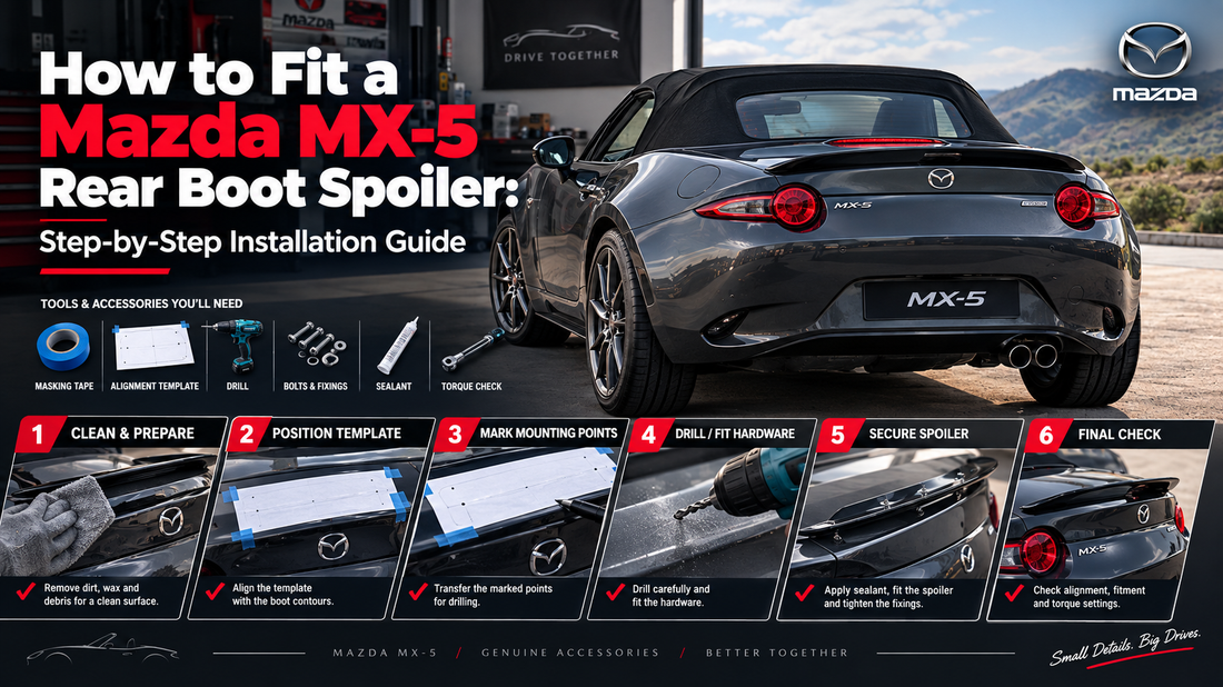 How to Fit a Mazda MX-5 Rear Boot Spoiler: Step-by-Step Installation Guide