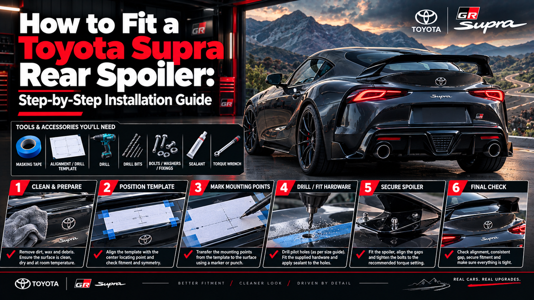 How to Fit a Toyota Supra Rear Spoiler: Step-by-Step Installation Guide