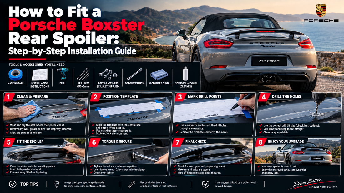 How to Fit a Porsche Boxster Rear Spoiler: Step-by-Step Installation Guide