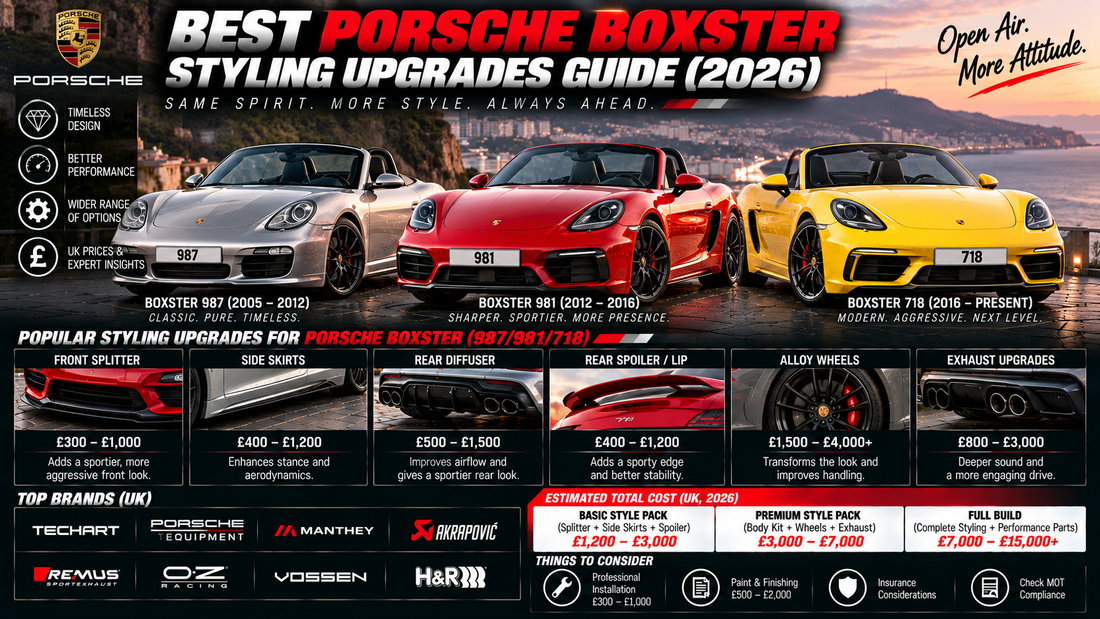Best Porsche Boxster Styling Upgrades Guide (2026)