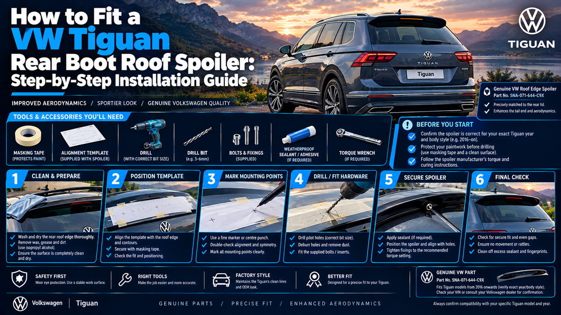 How to Fit a VW Tiguan Rear Boot Roof Spoiler: Step-by-Step Installation Guide