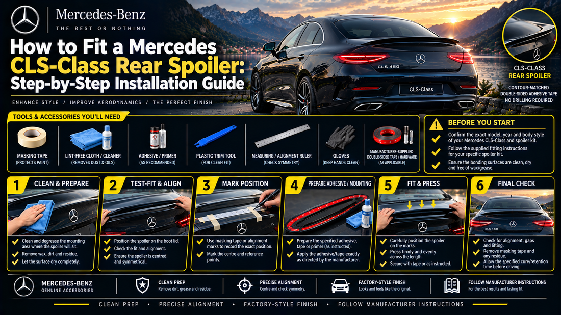 How to Fit a Mercedes CLS-Class Rear Spoiler: Step-by-Step Installation Guide