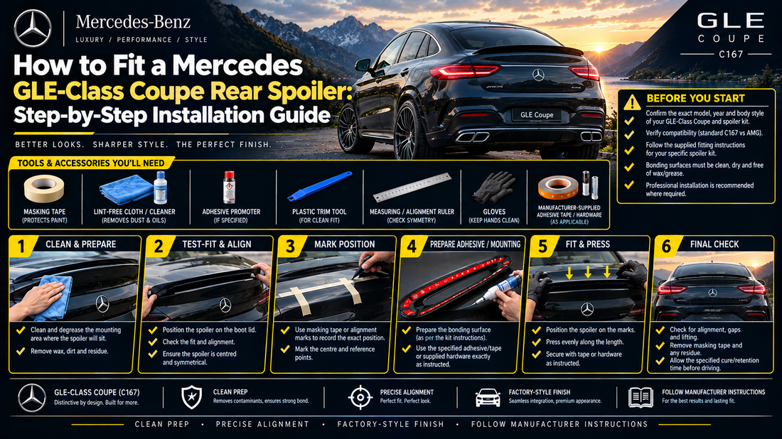 How to Fit a Mercedes GLE-Class Coupe Rear Spoiler: Step-by-Step Installation Guide