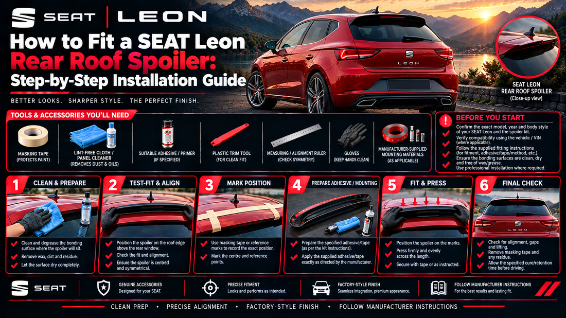 How to Fit a SEAT Leon Rear Roof Spoiler: Step-by-Step Installation Guide