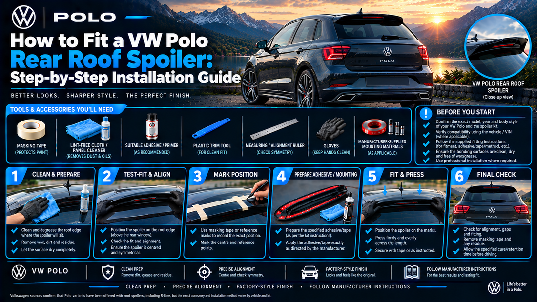 How to Fit a VW Polo Rear Roof Spoiler: Step-by-Step Installation Guide