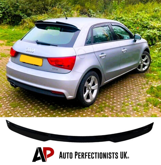 Audi A1 8X 5 Door Rear Gloss Black Boot Roof Spoiler Lip Wing Kit 2010-2018