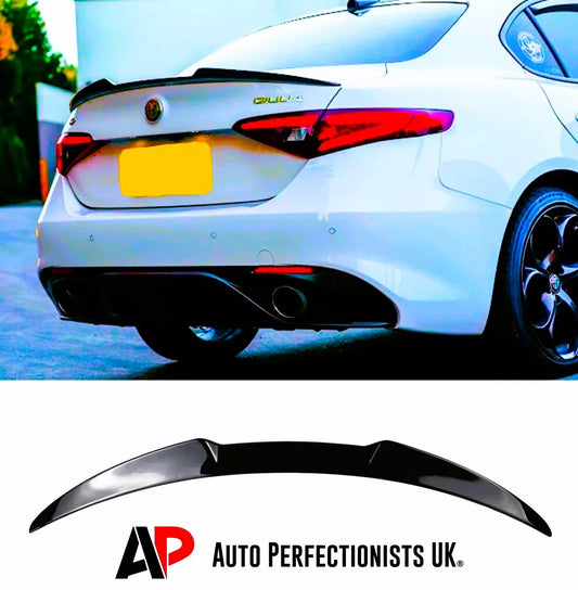 Alfa Romeo Giulia 952 Rear Gloss Black Boot Lip Spoiler Body Kit Style 2015+