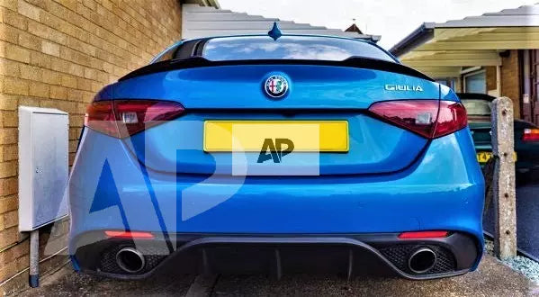 Alfa Romeo Giulia 952 Rear Carbon Fibre Boot Lip Spoiler Body Kit Style 2015+