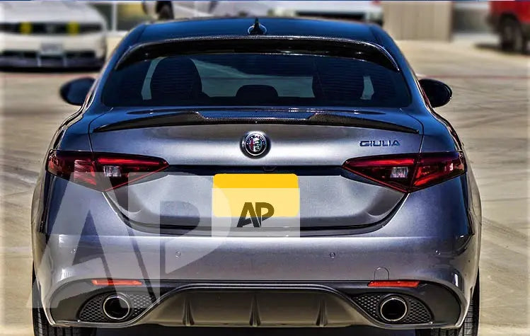 Alfa Romeo Giulia 952 Rear Carbon Fibre Boot Lip Spoiler Body Kit Style 2015+