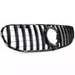 Mercedes GLC W253 Front PANAMERICANA Grille 19-22 ABS Gloss Black
