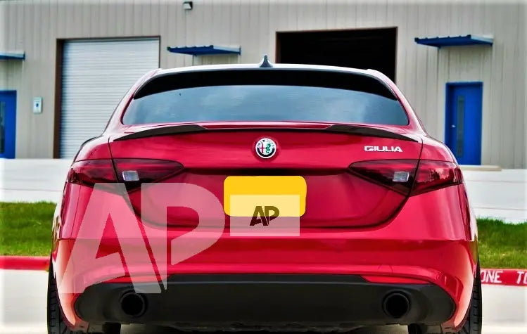 Alfa Romeo Giulia 952 Rear Carbon Fibre Boot Lip Spoiler Body Kit Style 2015+