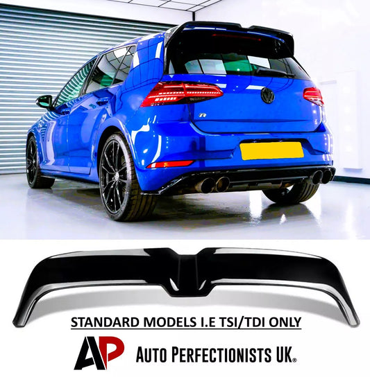 VW Golf MK7 MK7.5 Car Rear Roof Spoiler 2013-2020 Abs Gloss Black