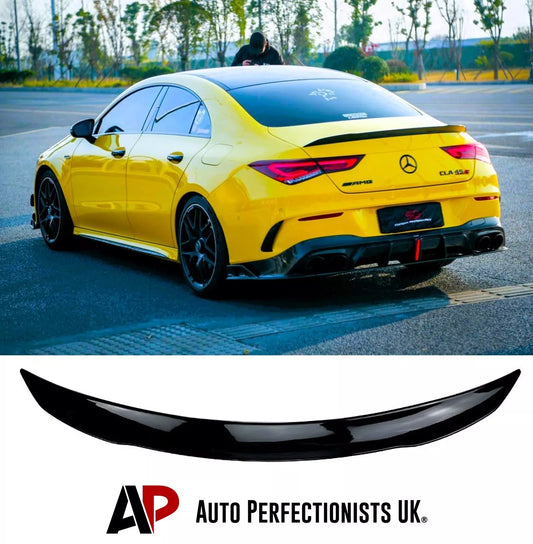 Mercedes CLA Class Car Roof Spoiler Wing 2019-2024 Gloss Black