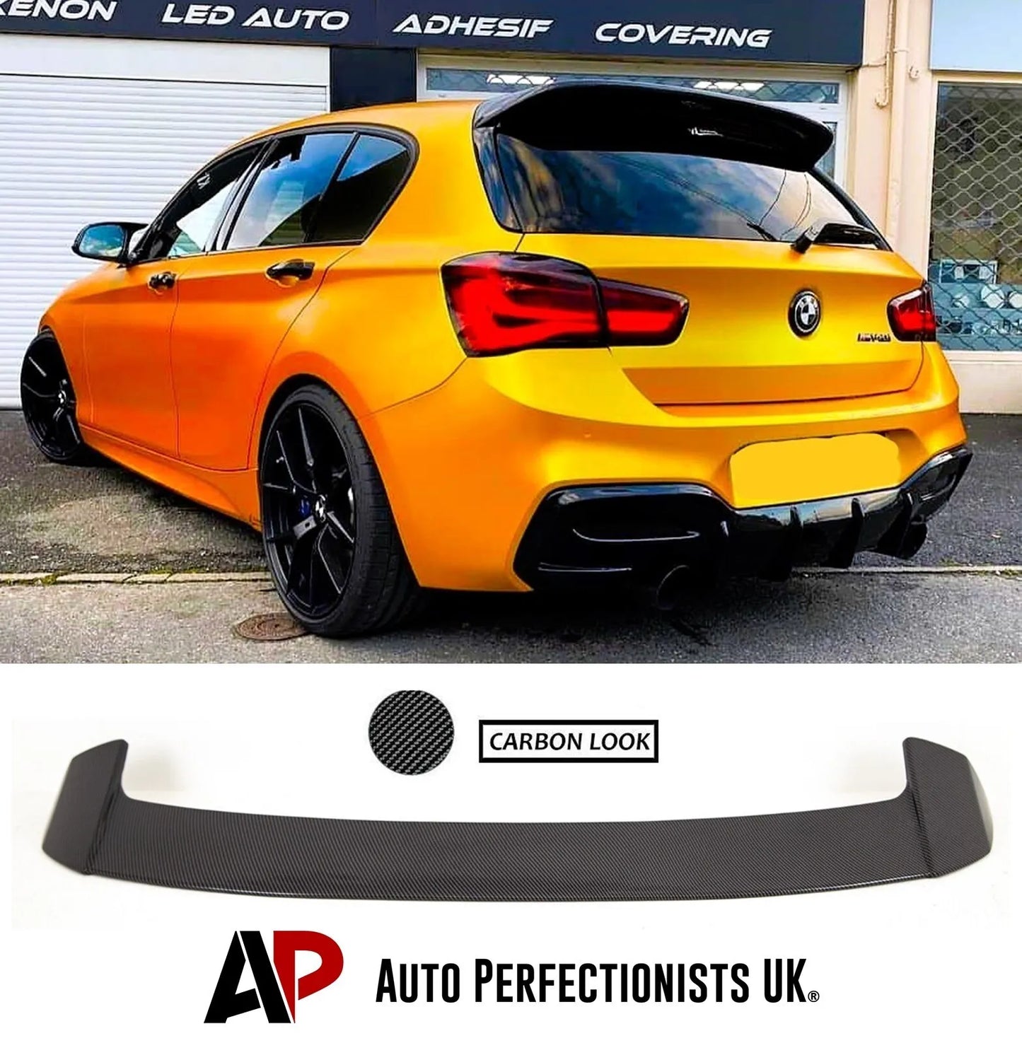 BMW 1 Series F20 F21 LCI Car Rear Roof Spoiler 2015-2019 Carbon Fibre
