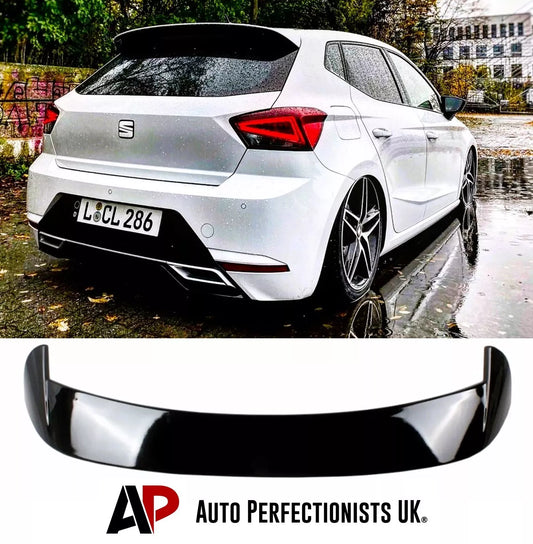 SEAT Ibiza MK5 Car Rear Roof Spoiler 2017-2022 Cupra Look Gloss Black