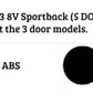 Audi A3 S3 RS3 Sportback Car Rear Roof Spoiler 2013-2020 Gloss Black