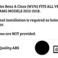Mercedes A Class Car Rear Roof Spoiler 2012-2018 Gloss Black