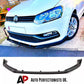VW Volkswagen Polo MK5 Front Splitter Lip 2009-2017 Gloss Black