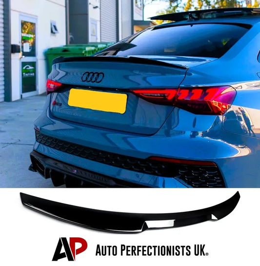 Audi A3 S3 RS3 8Y Saloon Car Rear Spoiler 2020-2024 Gloss Black