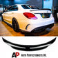 Mercedes C Class W205 Car Rear Spoiler 2014-2021 Gloss Black