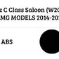 Mercedes C Class W205 Car Rear Spoiler 2014-2021 Gloss Black
