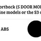 Audi A3 SE Sportback Car Rear Spoiler 2013-2020 Gloss Black