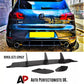 VW Golf MK6 GTI Rear Diffuser and Side Splitters 2008-2013 Gloss Black