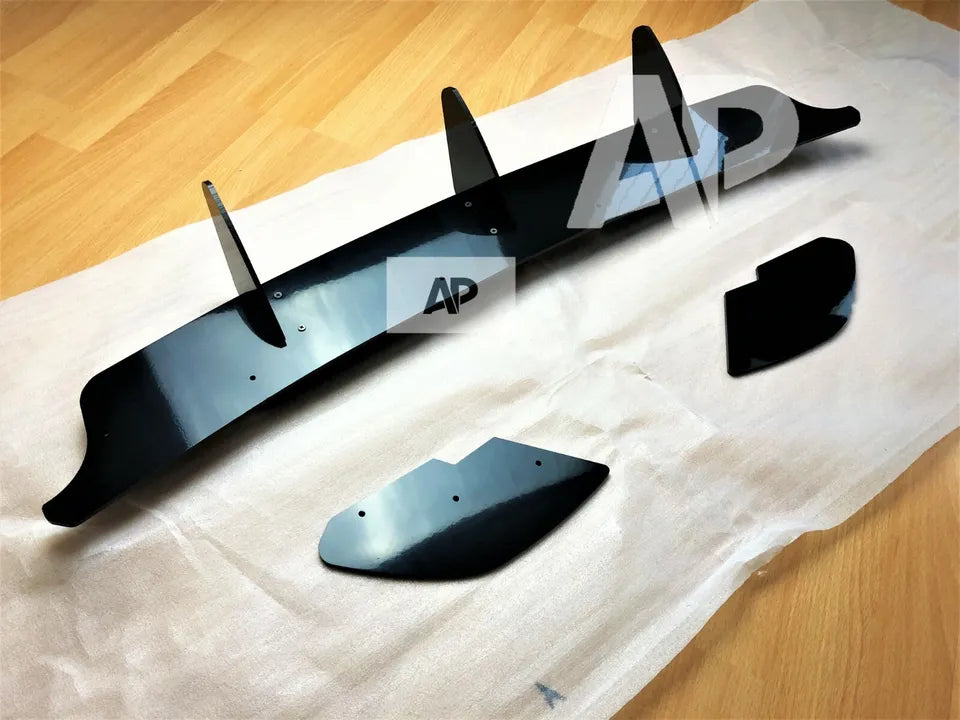 VW Golf MK6 GTI Rear Diffuser and Side Splitters 2008-2013 Gloss Black