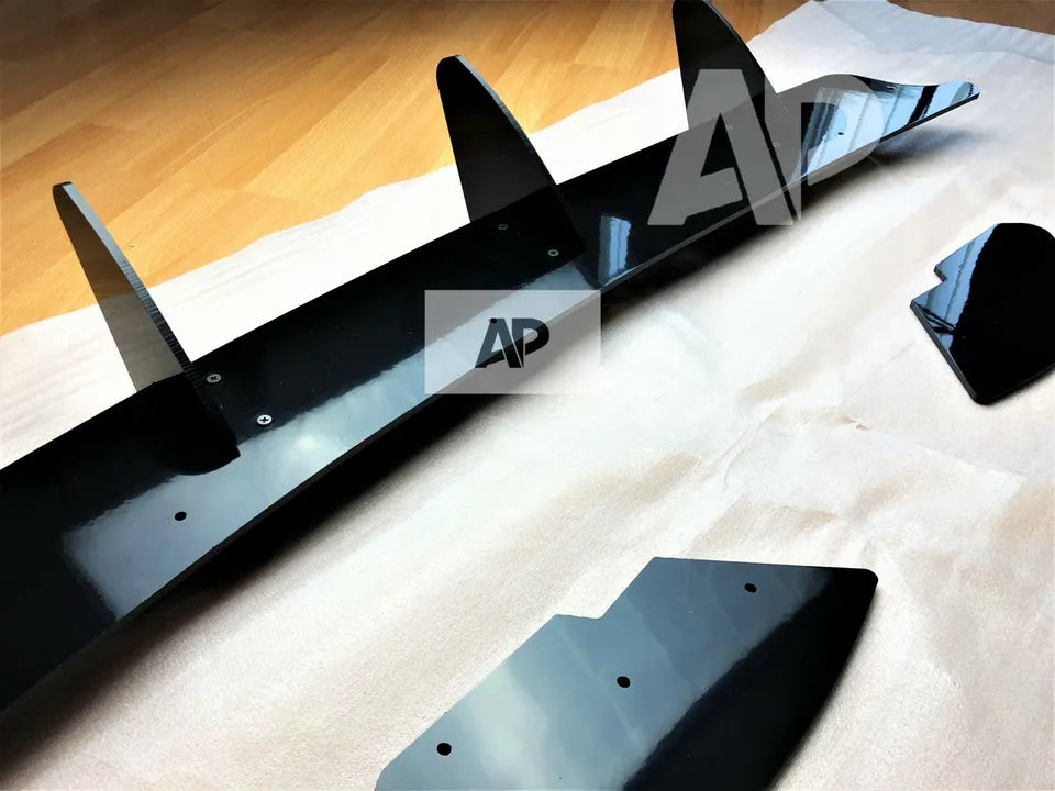 VW Golf MK6 GTI Rear Diffuser and Side Splitters 2008-2013 Gloss Black