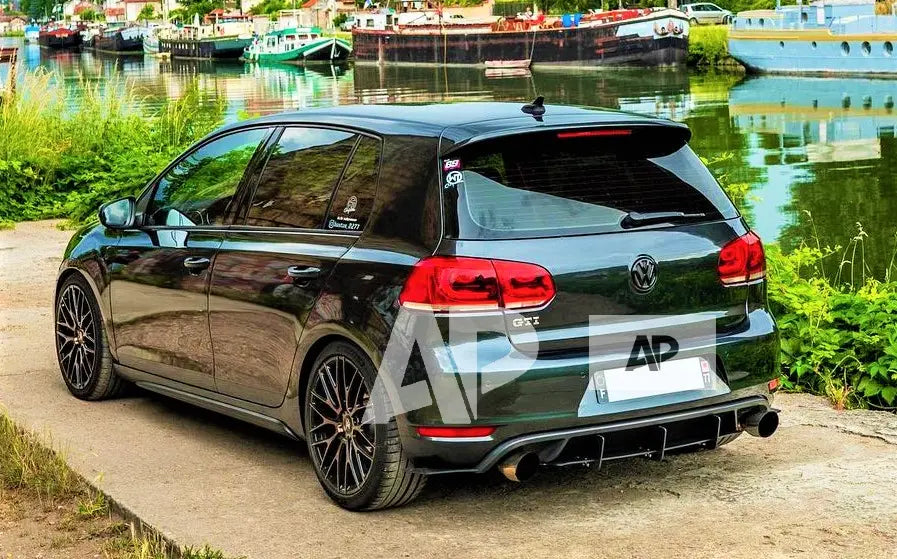 VW Golf MK6 GTI Rear Diffuser and Side Splitters 2008-2013 Gloss Black