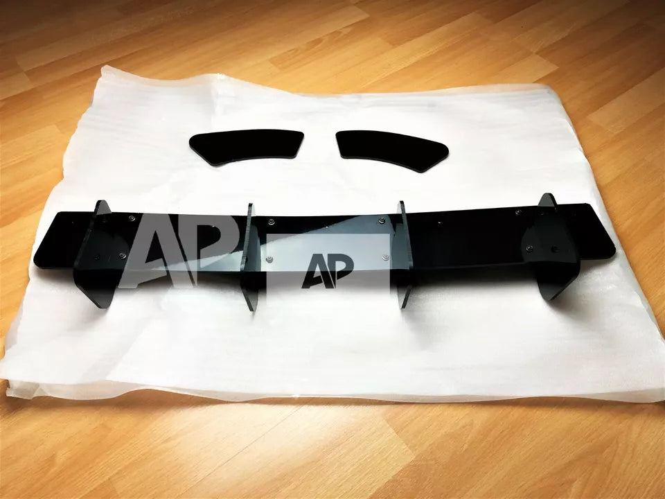 VW Golf GTI Rear Blade Diffuser and Splitter 2016-2020 Gloss Black