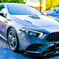 Mercedes A Class A35 Front Splitter 2018-24 Brabus Style Gloss Black