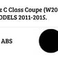 Mercedes C Class Coupe W204 Car Rear Spoiler 2011-2015 Gloss Black
