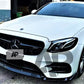 Mercedes E Class W213 E43 E53 Front Splitter 2016-2020 Gloss Black