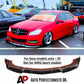 Mercedes C Class SE Front Splitter 2011-2015 Brabus Style Gloss Black