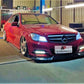 Mercedes C Class SE Front Splitter 2011-2015 Brabus Style Gloss Black