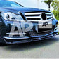 Mercedes C Class SE Front Splitter 2011-2015 Brabus Style Gloss Black
