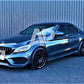 Mercedes C Class C43 Front Splitter 2014-18 Brabus style Gloss Black