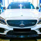 Mercedes C Class C43 Front Splitter 2019-21 Brabus Style Gloss Black