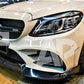 Mercedes C Class C43 Front Splitter 2019-21 Brabus Style Gloss Black