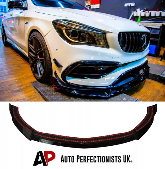 Mercedes CLA Class CLA45 Front Splitter 2016-2019 Gloss Black