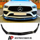 Mercedes CLA Class W118 C118 Front Splitter 2019-2024 Gloss Black