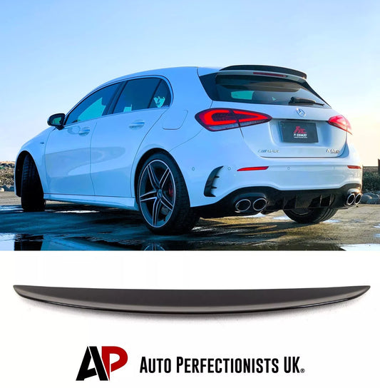 Mercedes A Class Car Rear Roof Spoiler 2018-2024 Gloss Black